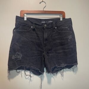 Old Navy Black Distressed Women Shorts